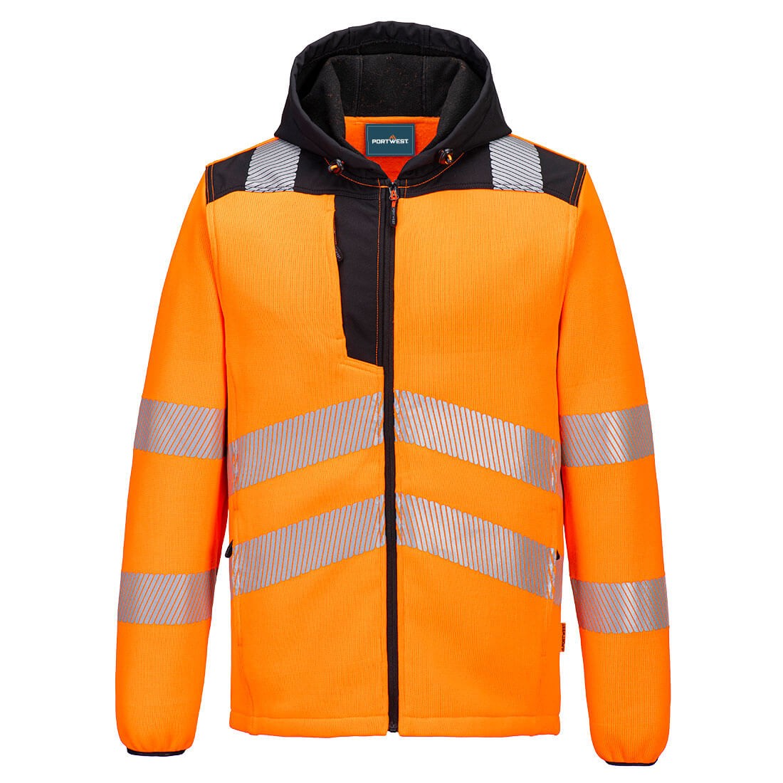 Giacca da Lavoro Alta Visibilit� Multitasche con Cappuccio Portwest PW335