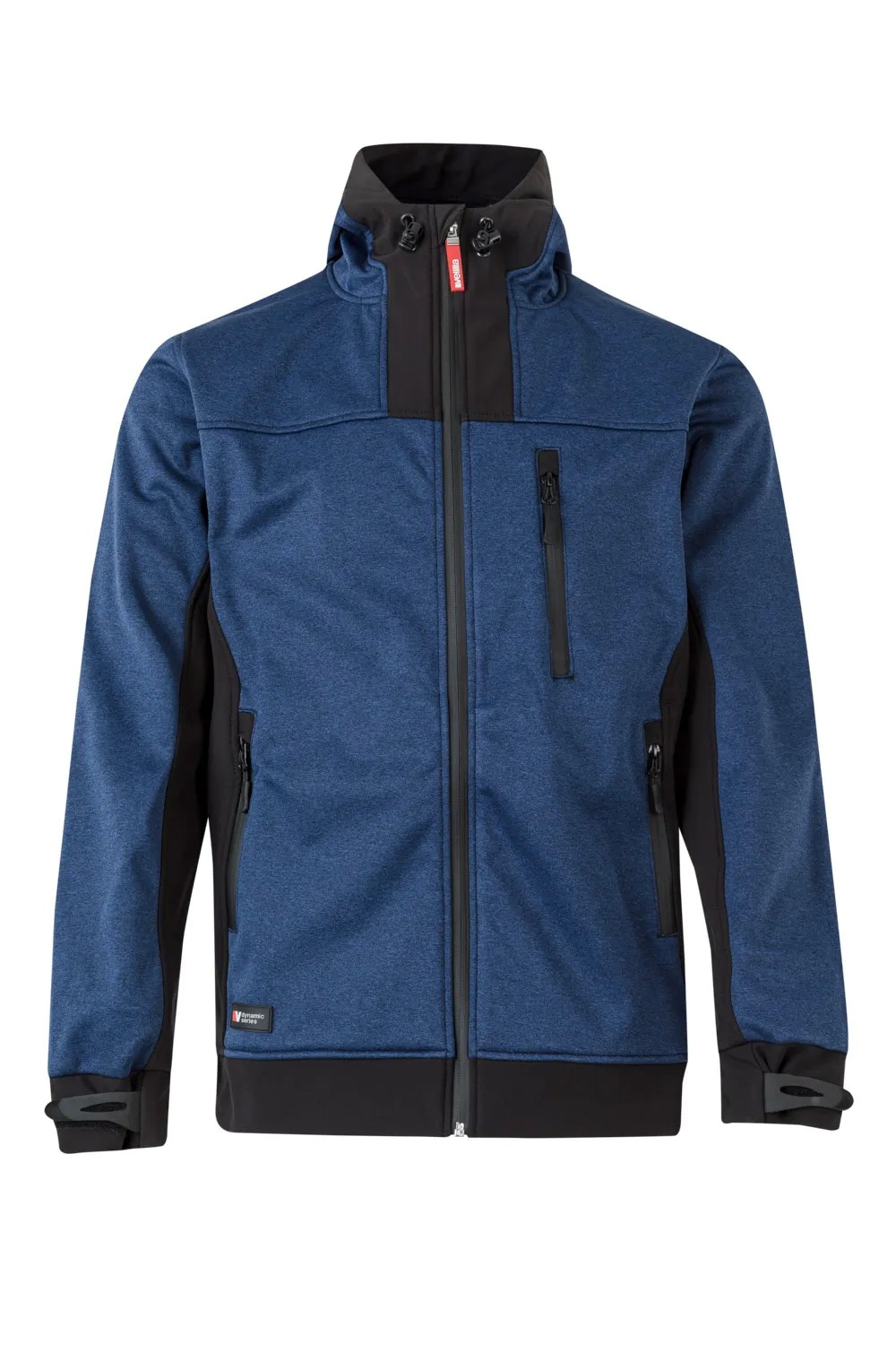 Giacca zip lunga con cappuccio da Lavoro Softshell Multitasche Velilla 206007
