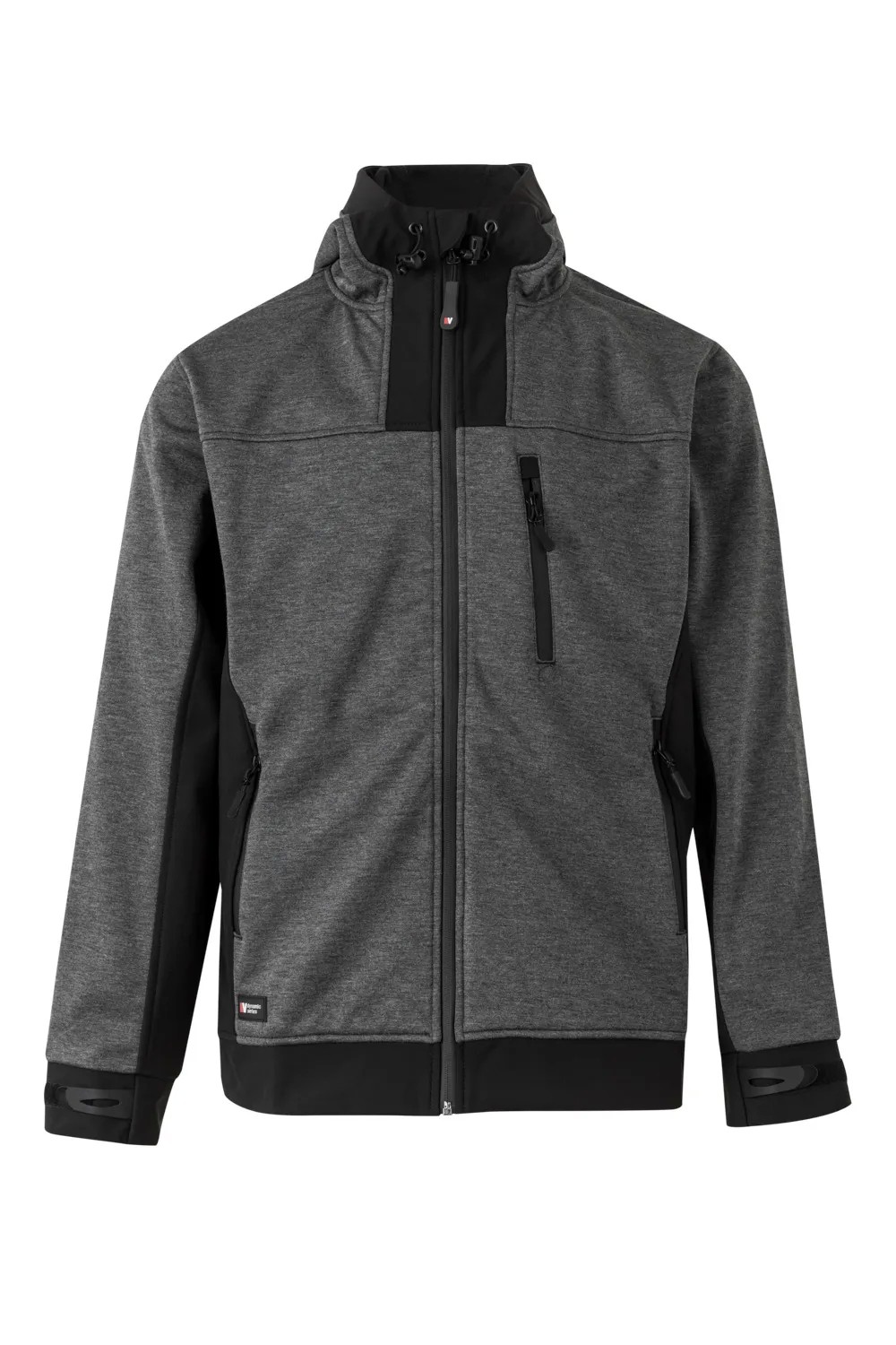 Giacca zip lunga con cappuccio da Lavoro Softshell Multitasche Velilla 206007