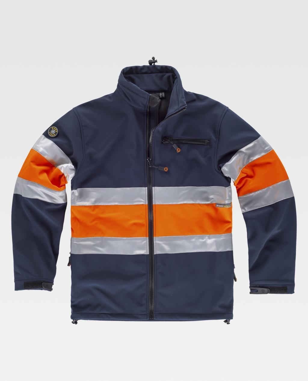 Giacca da Lavoro Workshell C/Cerniera Stretch Alta Visibilit� S9520 - Workteam