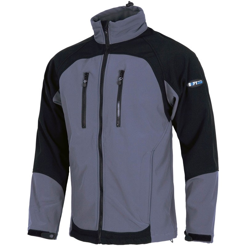 Giacca Workshell multitasche combinata con giromanica regolabile - Workteam