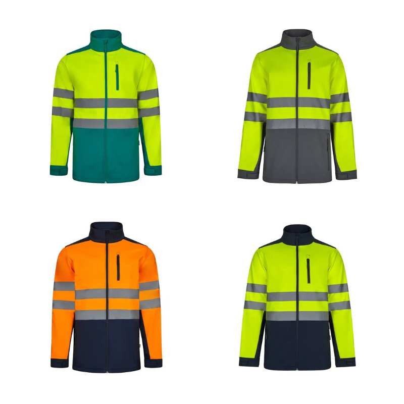 Giacca da Lavoro Alta Visibilit� Multitasche Softshell Stretch Velilla 306006