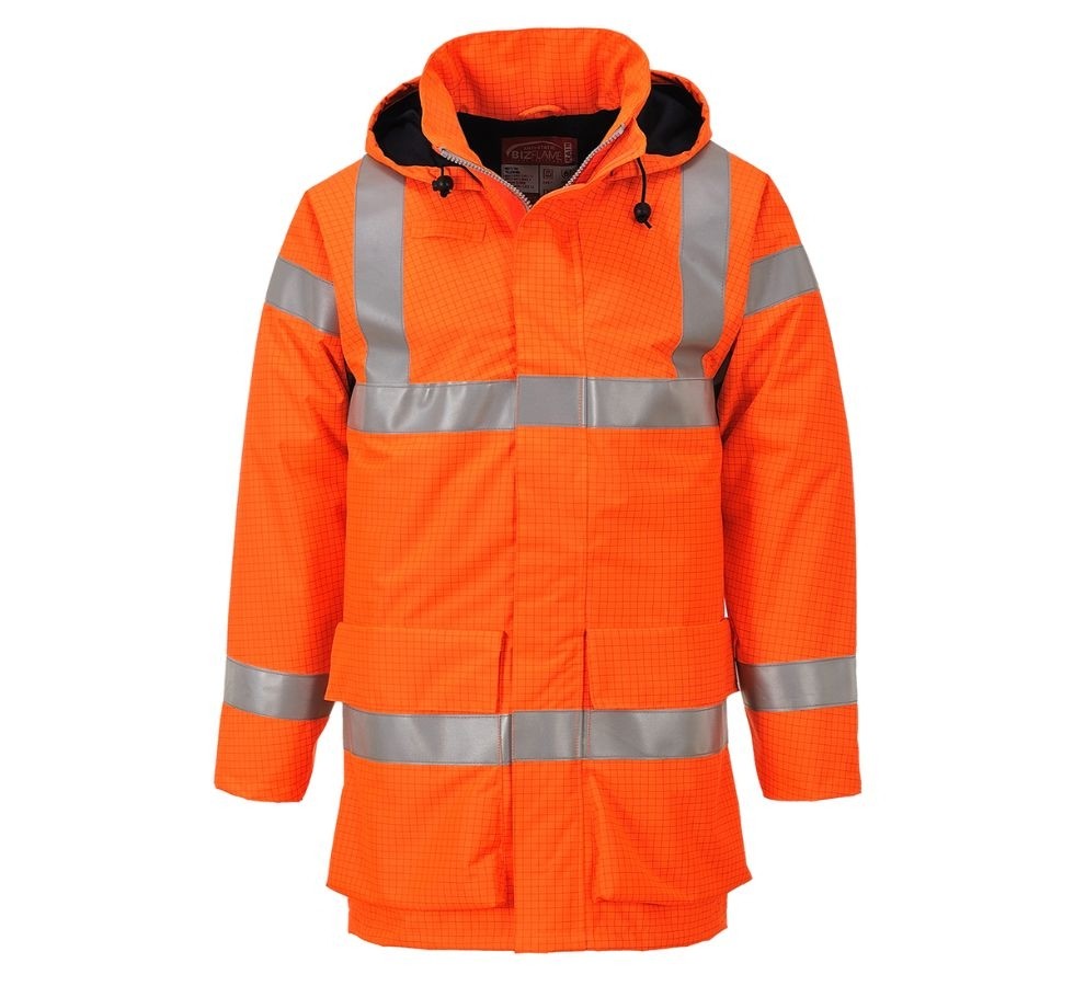 Giacca da Lavoro Bizflame Rain Ignifuga Antistatica Alta Visibilita Portwest S774