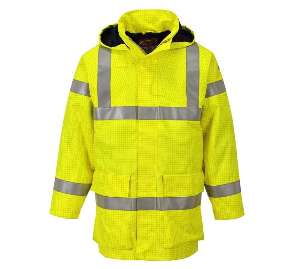 Giacca da Lavoro Bizflame Rain Ignifuga Antistatica Alta Visibilita Portwest S774