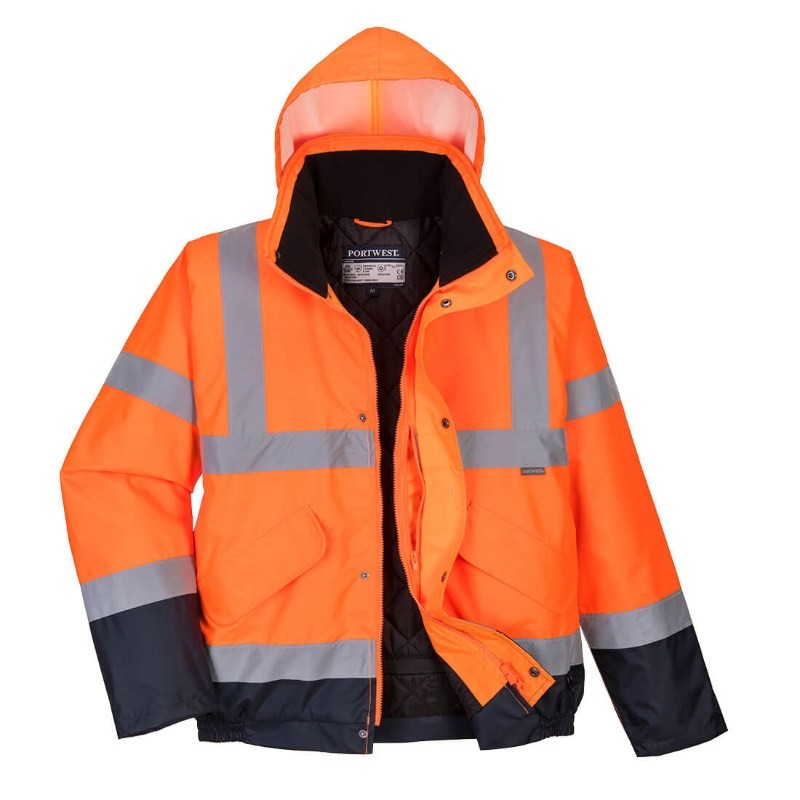 Giacca da Lavoro Bicolore Impermeabile Alta Visibilit� Portwest S266