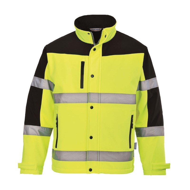 Giacca da Lavoro Sofshell Bicolore ad Alta Visibilit� Portwest S429