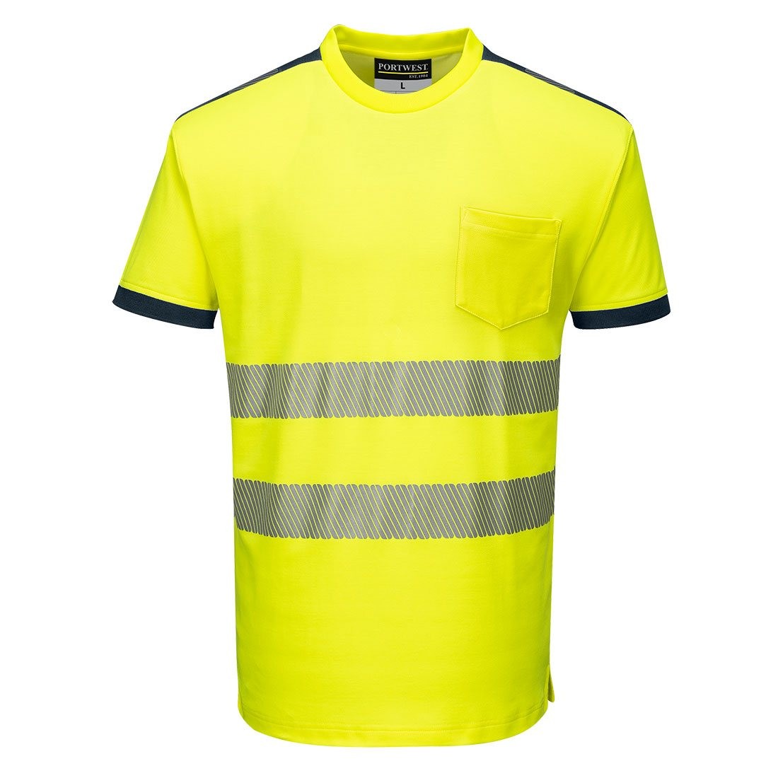 T-shirt da Lavoro Alta Visibilit� PW3 Cotton Comfort Portwest T181