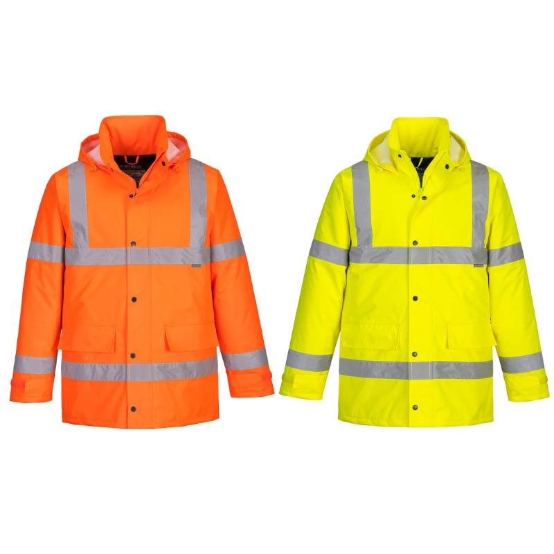 Giacca da Lavoro Alta Visibilit� Multitasche Impermeabile Traffic Portwest S460