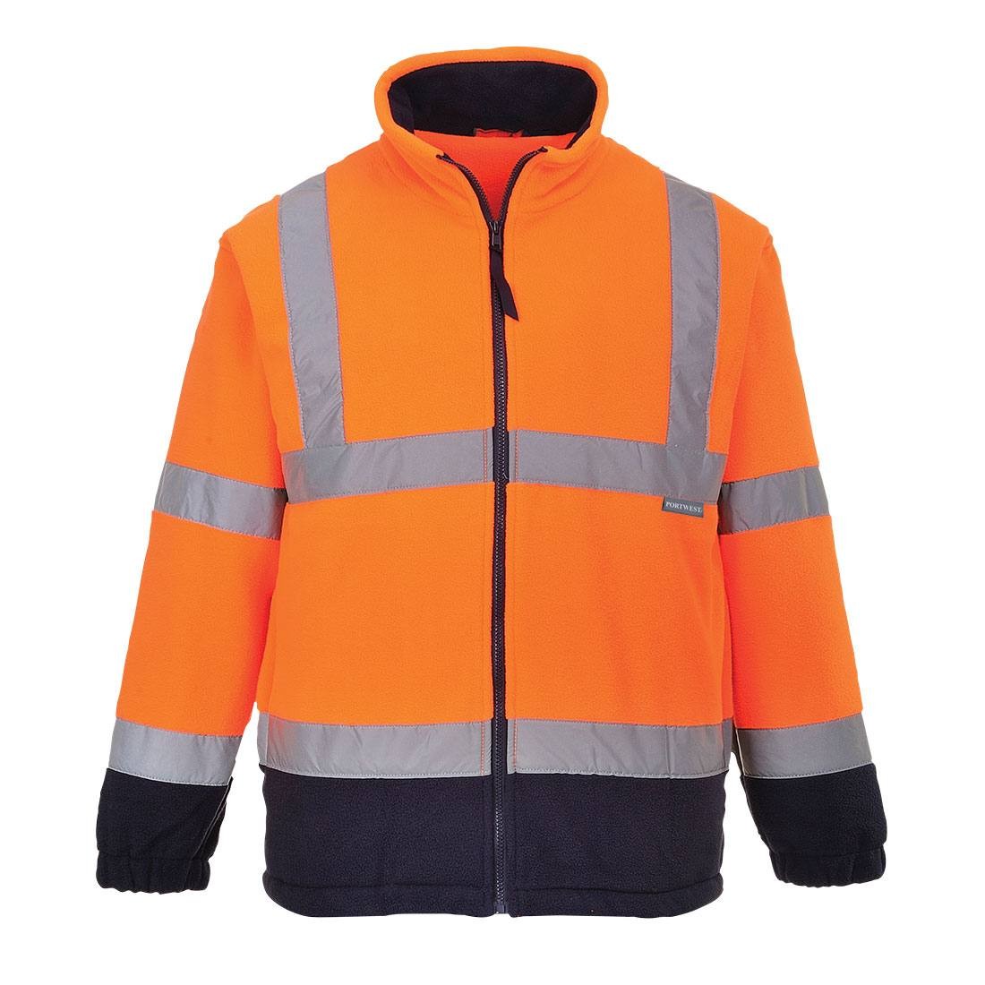 Felpa da Lavoro in Pile ad Alta Visibilit� Multitasche Portwest F301
