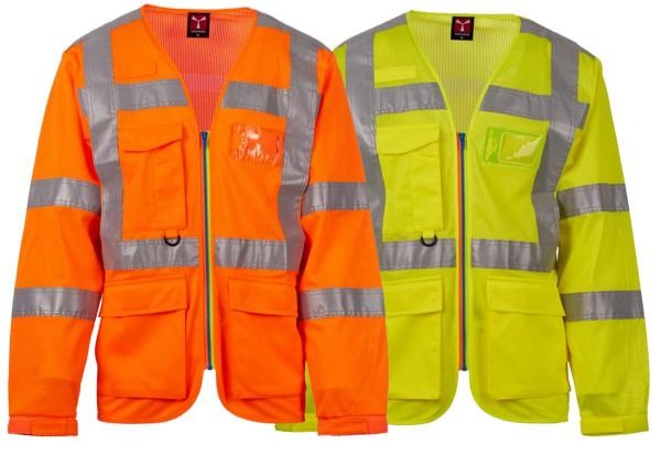 Gilet da lavoro Alta Visibilit� Multitasche Manica Lunga Payper LONG EXO MESH AY 7626