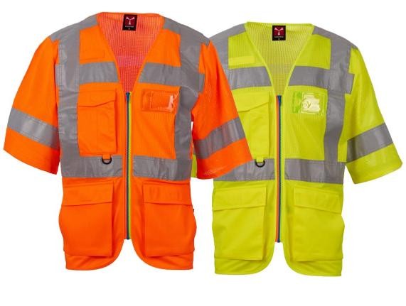 Gilet da lavoro Alta Visibilit� Multitasche Manica Corta Payper EXO MESH AY 7624