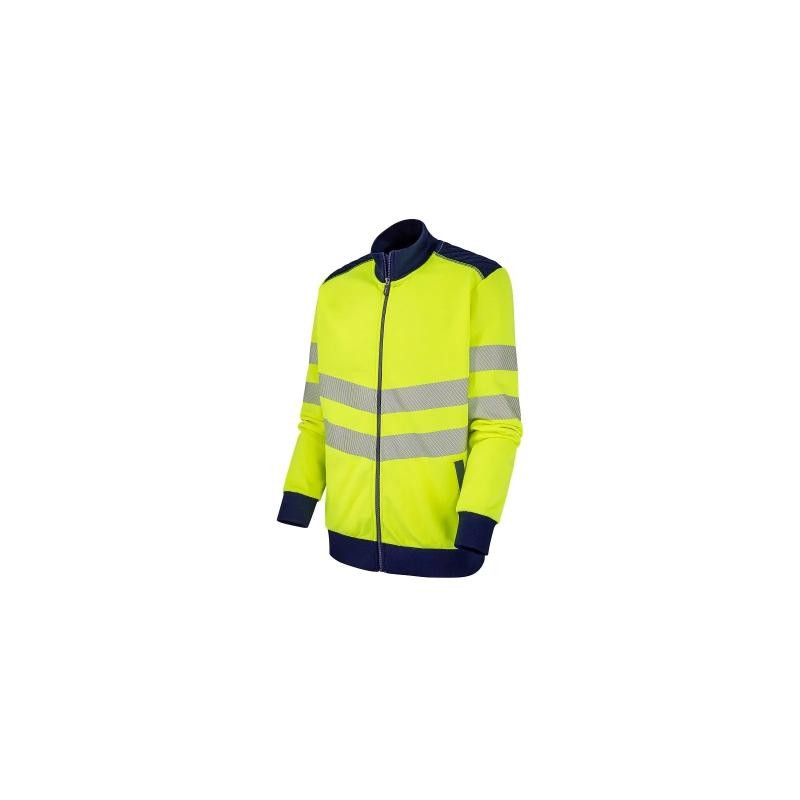 Felpa da Lavoro Molinel Luklight 05805555065 Alta Visibilit� Con Zip Intera
