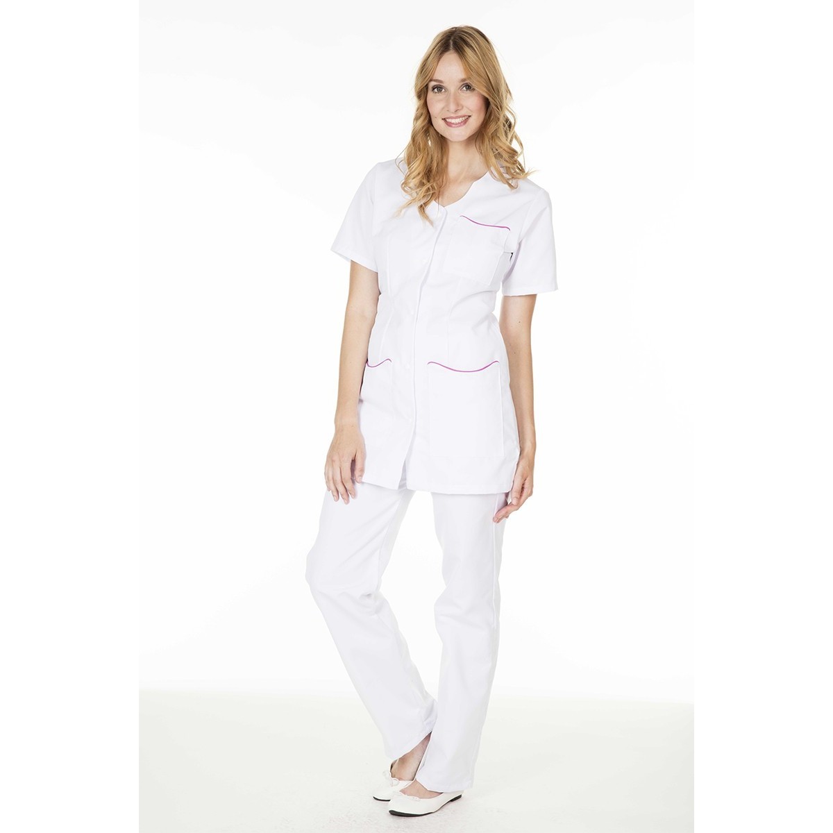 Camice da Lavoro Molinel Laurie LAURIEMCBC/LI Multitasche Benessere Sanitario Donna