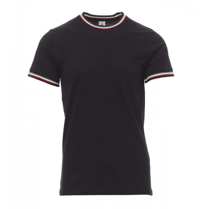 T-Shirt Payper Flag con colletto Tricolore