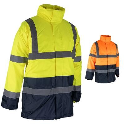 Parka da Lavoro LMA Prevention 5002 Alta Visibilit� Multitasche Impermeabile 4 in 1