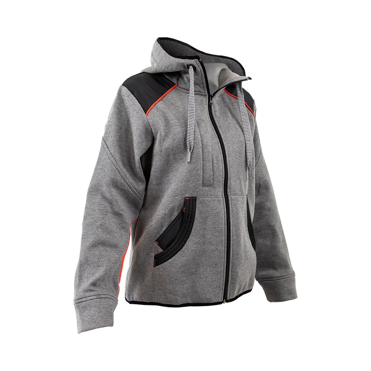Felpa Da Lavoro LMA Scarlett 2284 Con Zip Intera e Cappuccio Donna