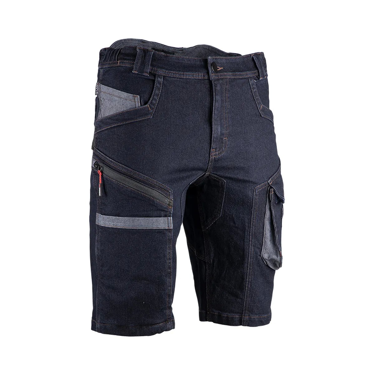 Bermuda da lavoro LMA 6147 Shelton multitasche in jeans