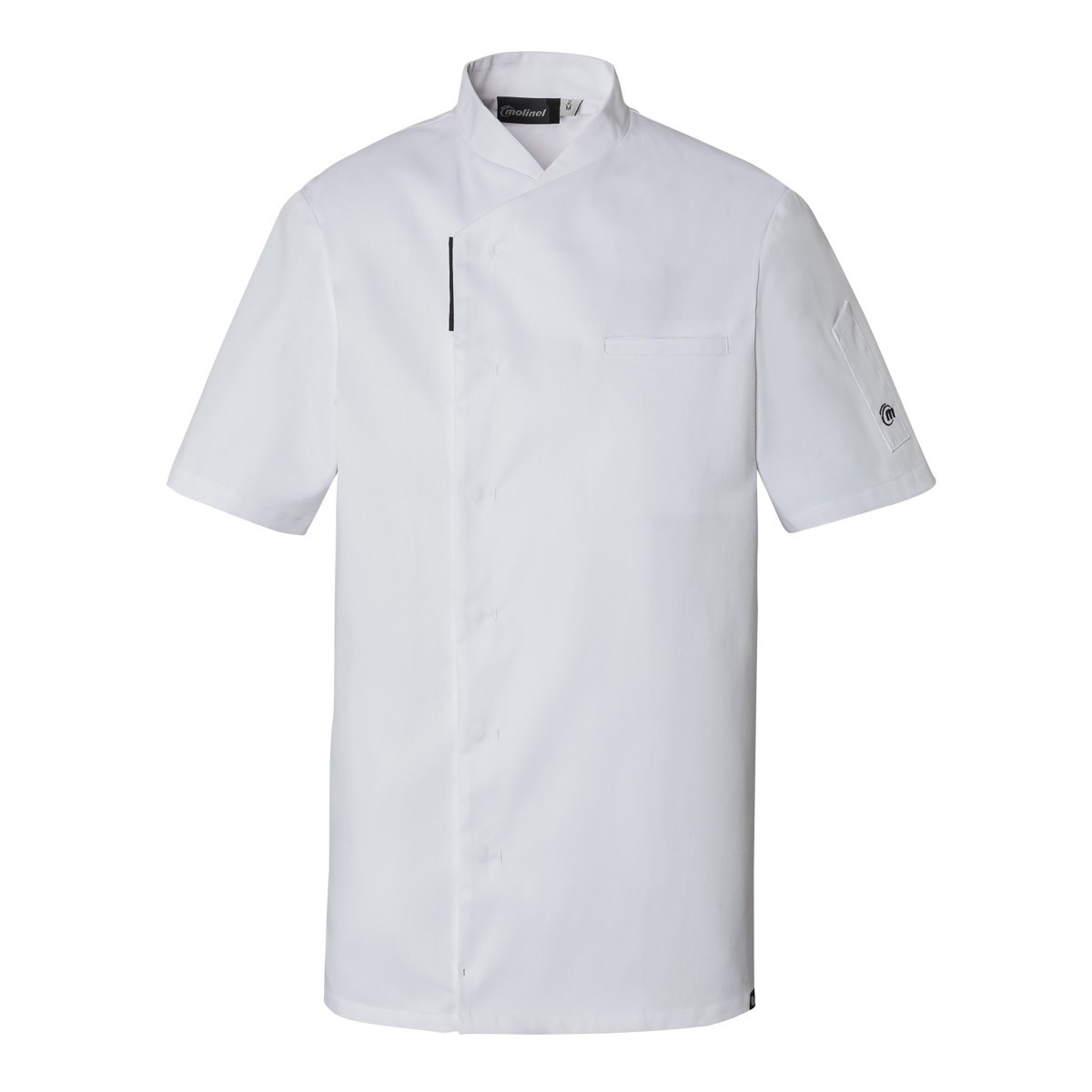 Giacca da Cuoco Molinel Reko 10703253001 Chef Cucina Maniche Corte Stretch