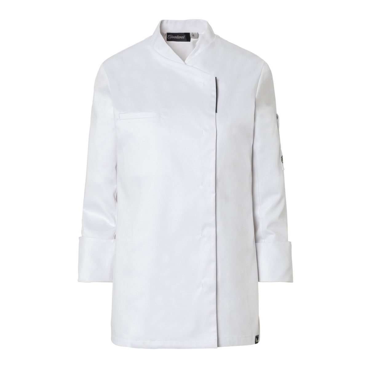 Giacca da Cuoco Molinel Reko 10873253001 Chef Cucina Maniche Lunghe Stretch Donna