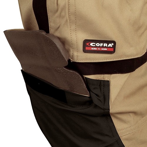 Fuori tutto - Pantaloni da Lavoro Cofra Multitasche Rotterdam 100% Cotone Canvas V051-0-00 fango nero Taglia 64