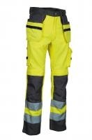 Fuori tutto - Pantaloni da Lavoro Alta Visibilità Multitasche Cofra Blinding V078-0-00 taglia 56 colore arancione antracite