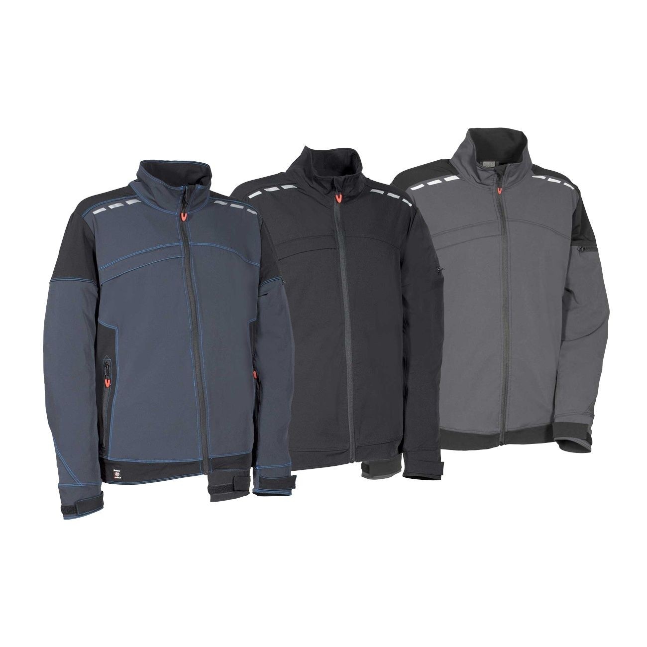 Fuori tutto - Giacca da Lavoro Multitasche Stretch Cofra Javre V590-0-02 taglia 50 colore Blu nero
