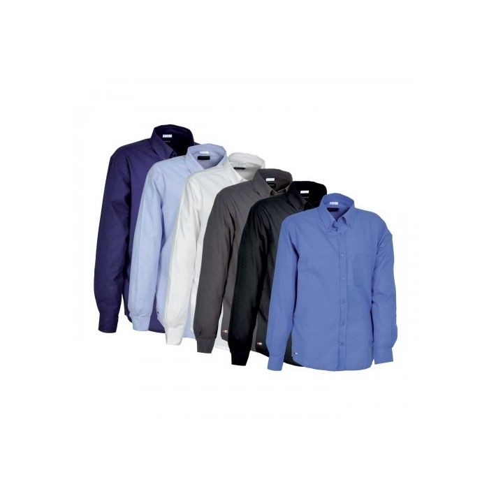 Fuori tutto - Camicia da Lavoro Cofra Witshire 100% Cotone V147-0-02 taglia 2XL colore celeste