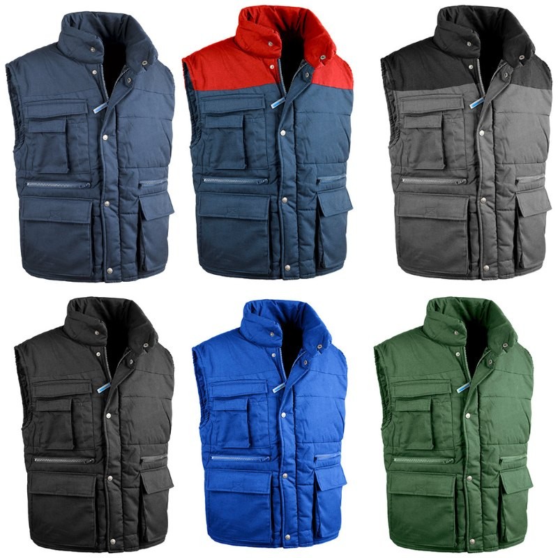 Fuori tutto - Gilet da Lavoro Multitasche Metalfree Sottozero Antares 9025 Taglia L Colore Blu Rosso