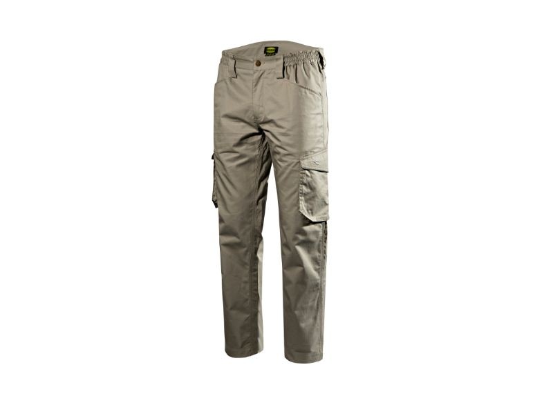 Fuori tutto - Pantaloni da lavoro Diadora Multitasche Staff Light Cotton 702.176213 taglia XL colore blu