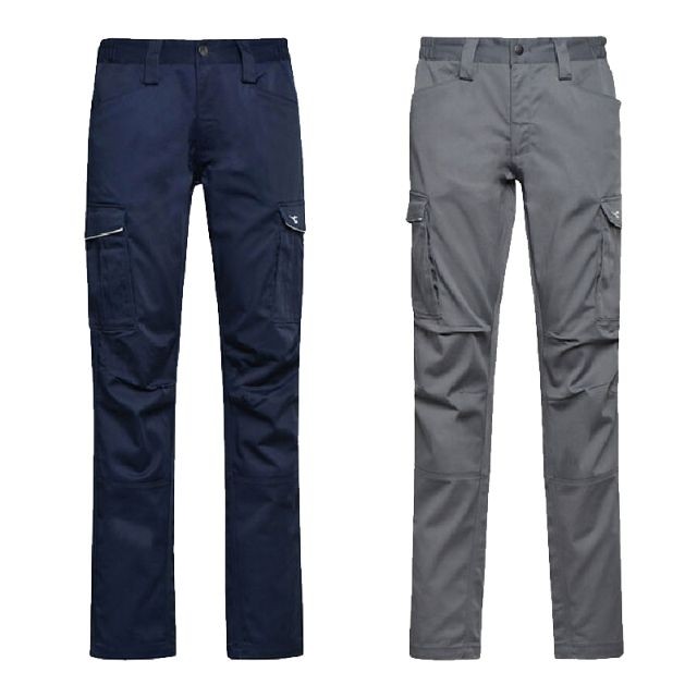 Fuori Tutto - Pantalone da Lavoro Diadora Staff Stretch Cargo 702.177649 blu navy taglia L