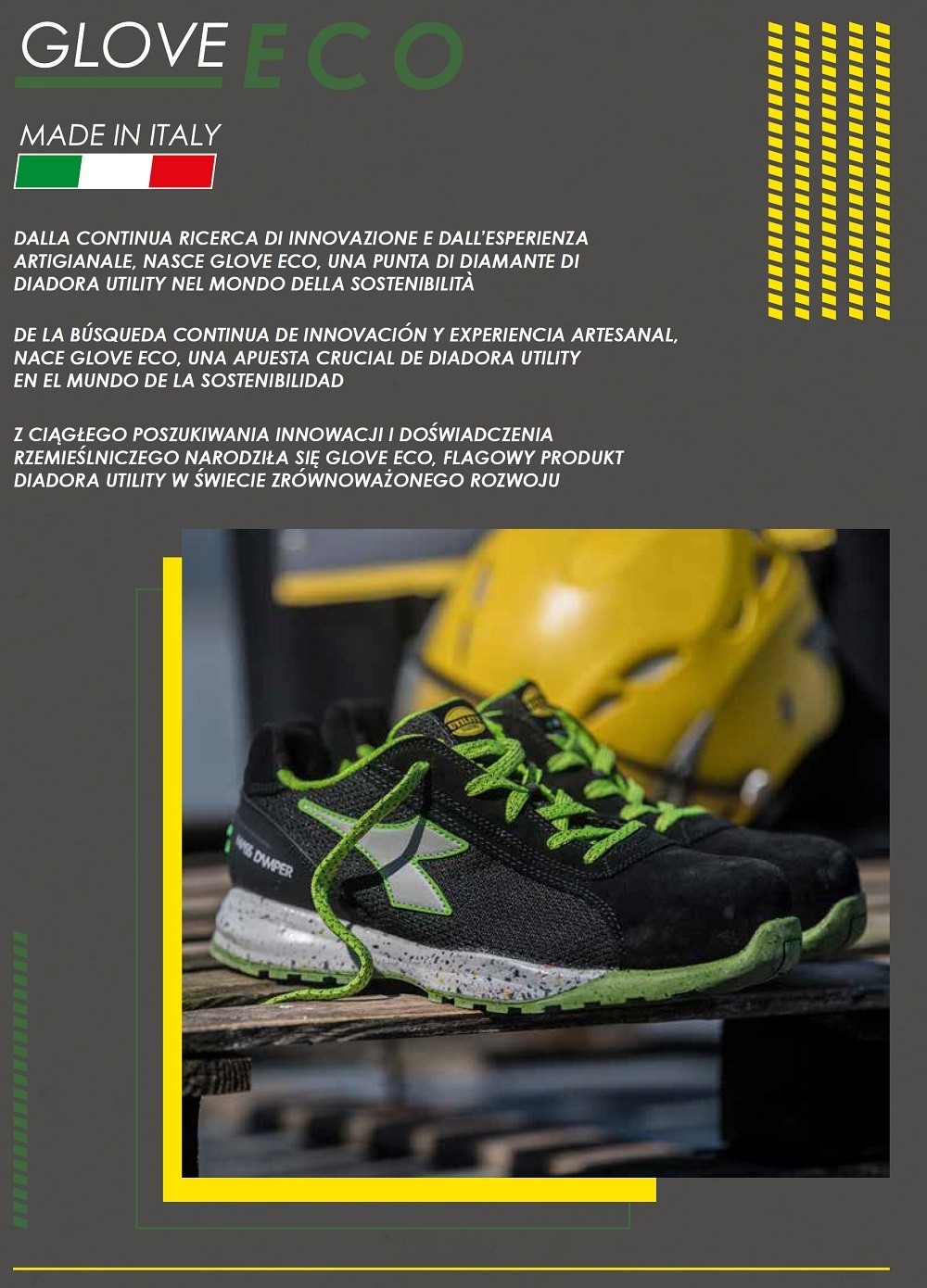 Fuori Tutto - Scarpe antinfortunistiche Diadora - Glove ECO MDS LOW S1P HRO SRC 701.177661 Numero 43