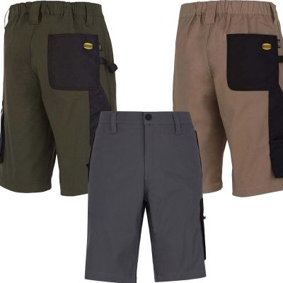 Fuori tutto - Bermuda da lavoro Diadora Stretch Multitasche 702.170018 colore grigio taglia L