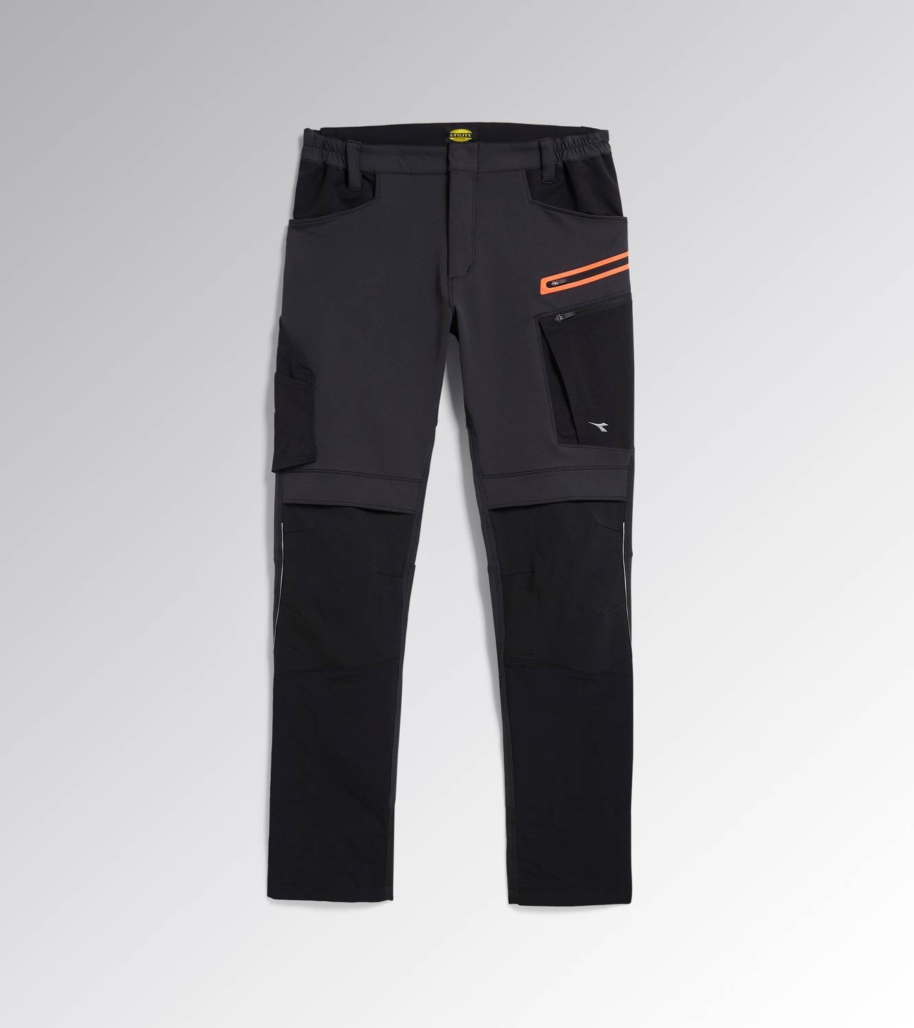 Fuori tutto - Pantalone da Lavoro Stretch Multitasche Diadora Hybrid Performance 702.179838 Taglia M Colore Blu Nero