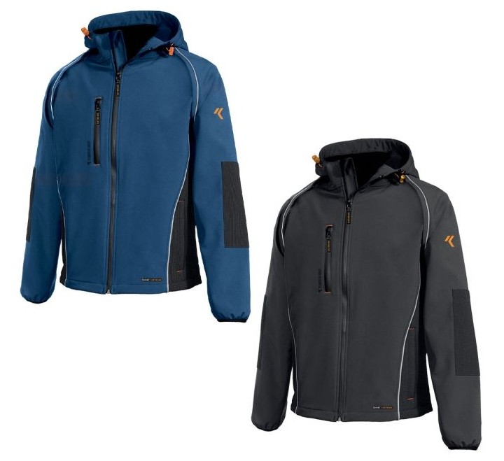 Fuori tutto - Giacca tecnica softshell 8884B Clever - ISSA LINE Taglia S Colore Nero