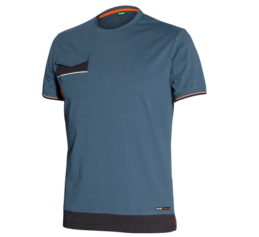 Fuori tutto - T-Shirt da lavoro 100% Cotone Stretch Issa Line Boom 8810B Taglia M Colore Avio