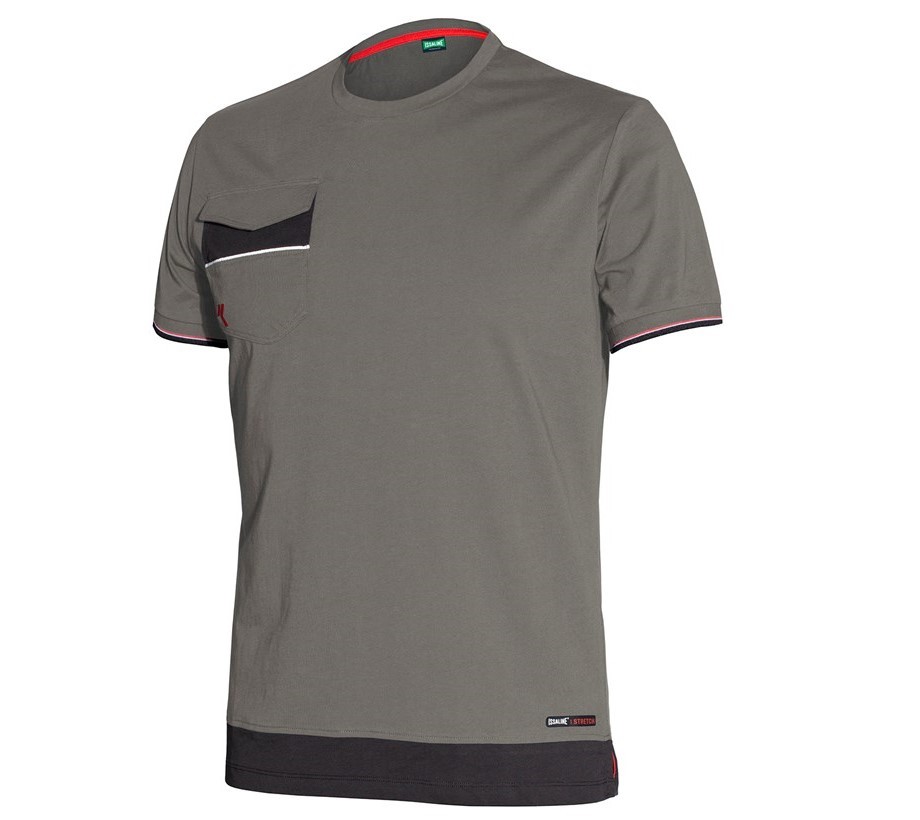 Fuori tutto - T-Shirt da lavoro 100% Cotone Stretch Issa Line Boom 8810B Taglia M Colore Avio