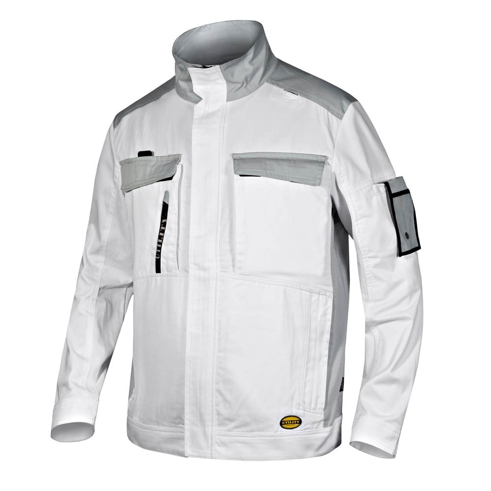 Fuori-Tutto Giacca da lavoro Multipockets Diadora in Twill WW Jacket Easywork Light 702.175344 colore grigio Taglia 4XL