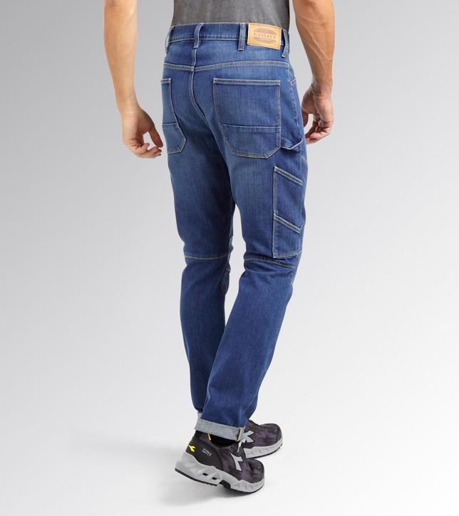 Fuori Tutto - Jeans da Lavoro Stretch Multitasche Diadora Stone Ergo 702.179829 taglia S