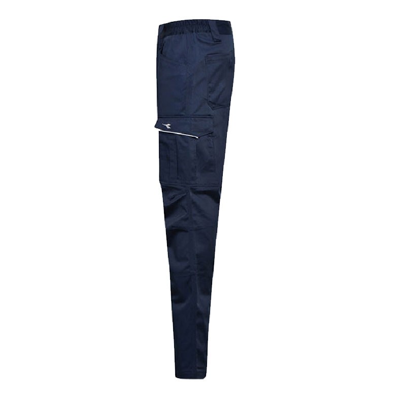 Fuori Tutto - Pantalone da Lavoro Diadora Staff Stretch Cargo 702.177649 blu navy taglia M
