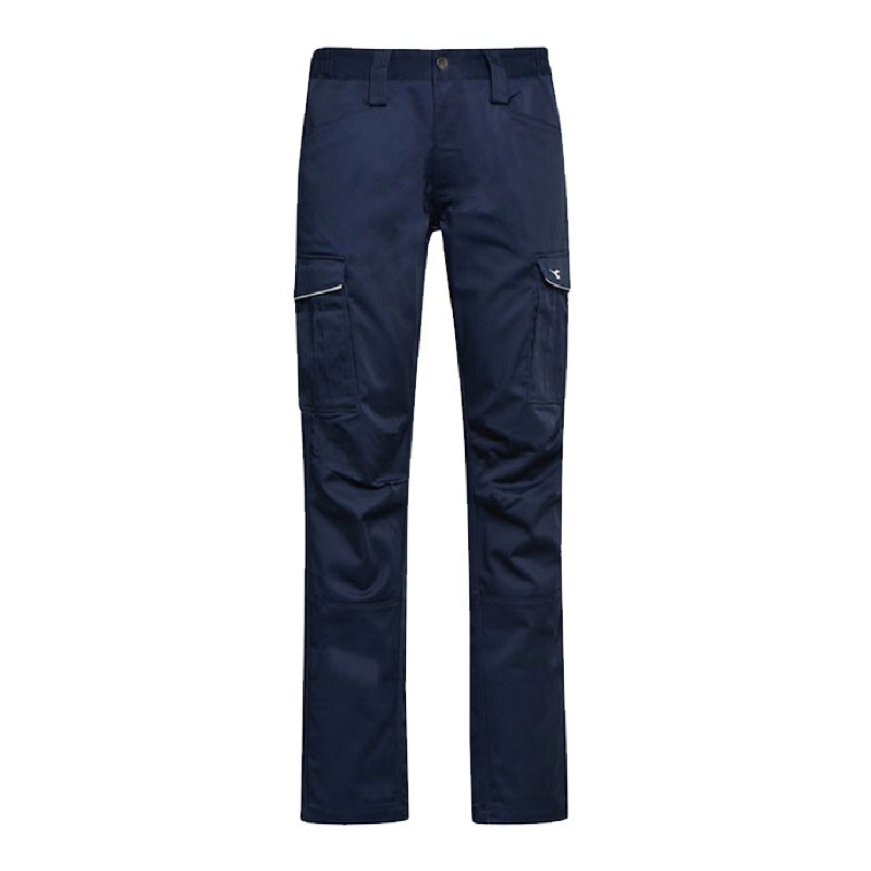 Fuori Tutto - Pantalone da Lavoro Diadora Staff Stretch Cargo 702.177649 blu navy taglia M