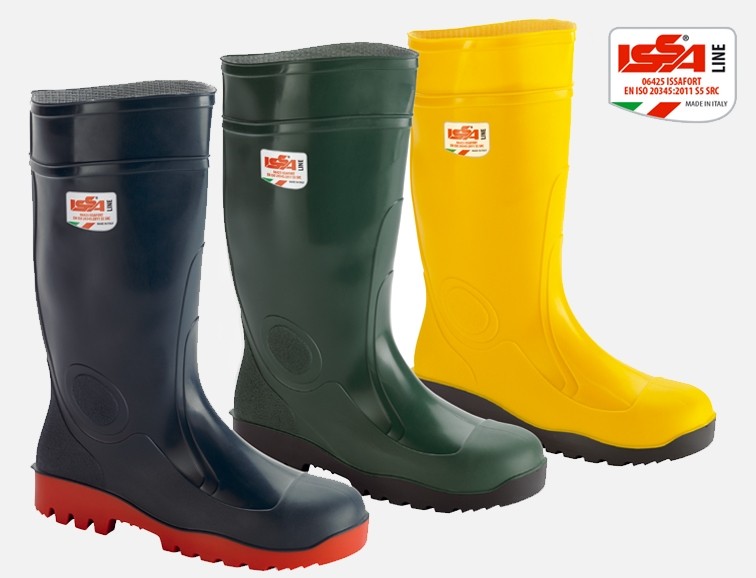 Fuori-tutto - Stivali antinfortunistici in PVC ISSAFORT S5 SRC 06425 Numero 44 Colore Giallo