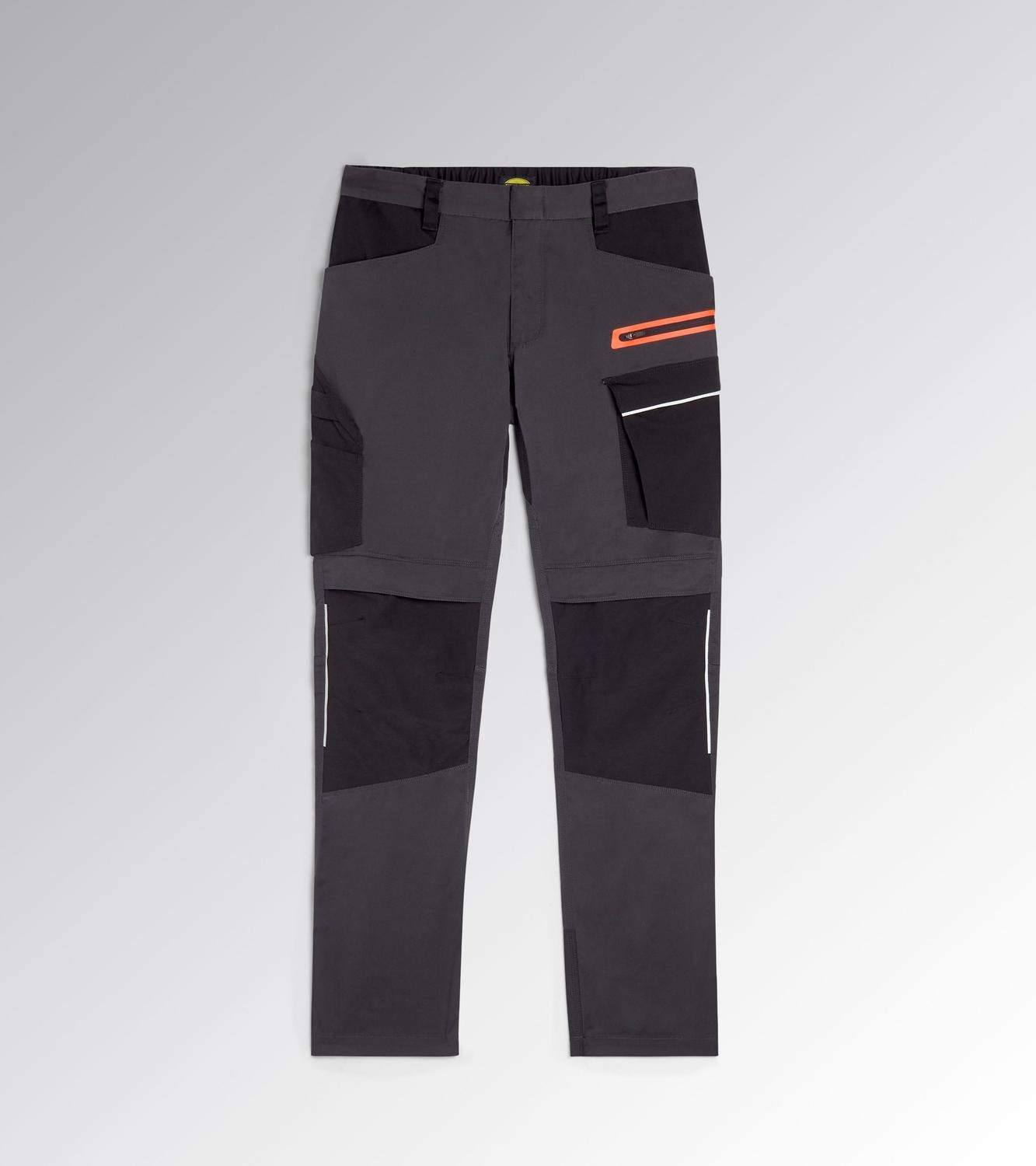 Fuori tutto - Pantalone da Lavoro Stretch Multitasche Diadora Hybrid Poly Performance 702.180800 Colore Blu/Nero Taglia S