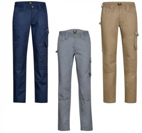 Fuori tutto - Pantaloni da lavoro Diadora Multitasche Rock Ligh Cotton 702.175342 Taglia 2XL Colore Grigio