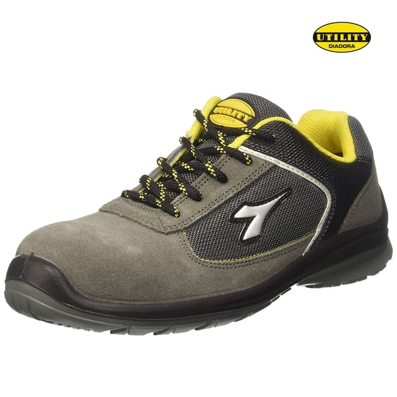 Fuori tutto - Scarpe da lavoro Diadora Utility D-Blitz Low S1P SRC | Grigio e Beige 701.172032 Numero 36