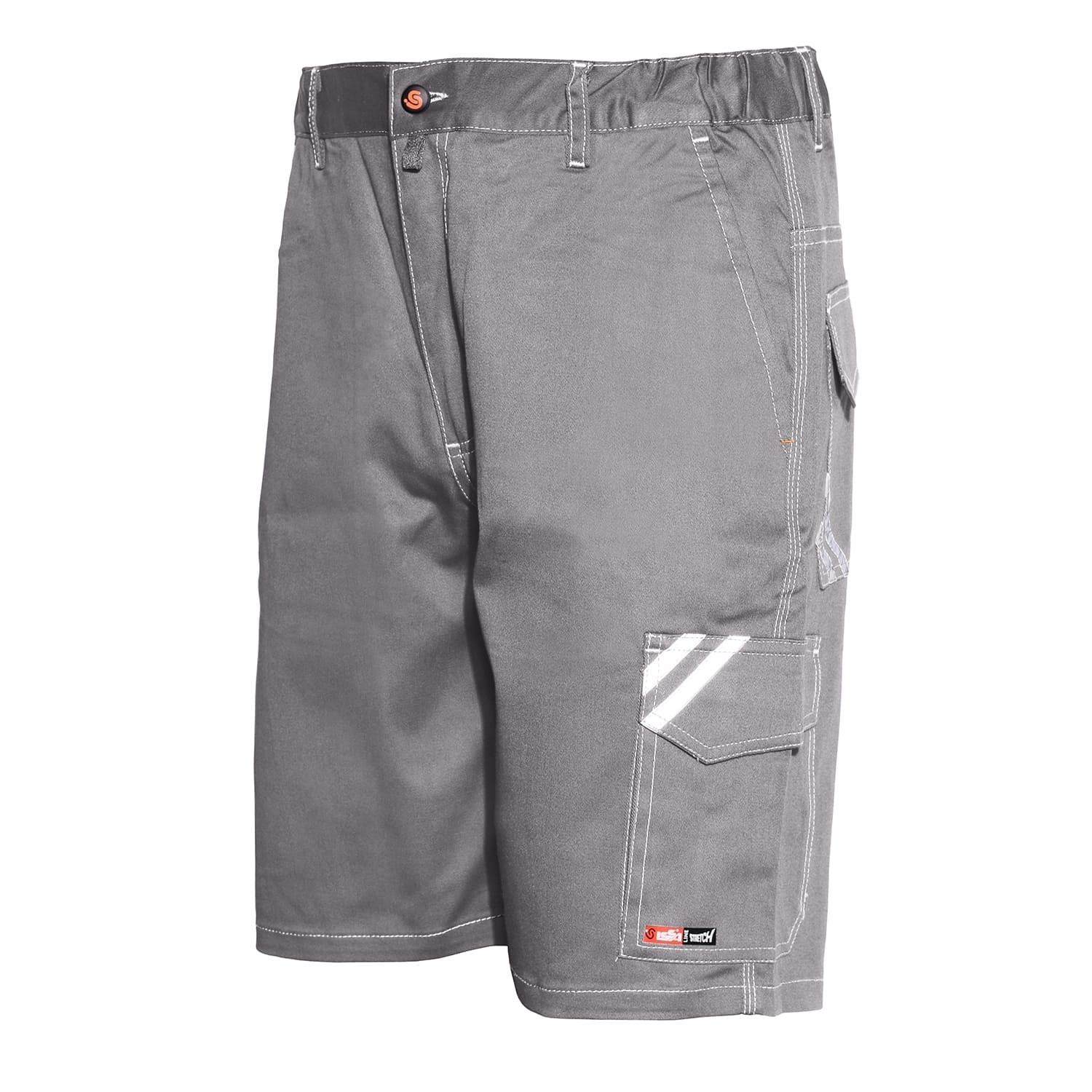 Fuori tutto - Bermuda da lavoro Start ISSA LINE Stretch 8041B Elasticizzati Multitasche estivi taglia 3XL colore grigio chiaro