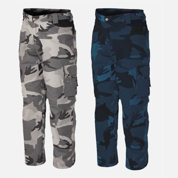 Fuori tutto - Pantaloni ISSA LINE Mimetici 8029N Estivi Leggeri taglia S colore blu