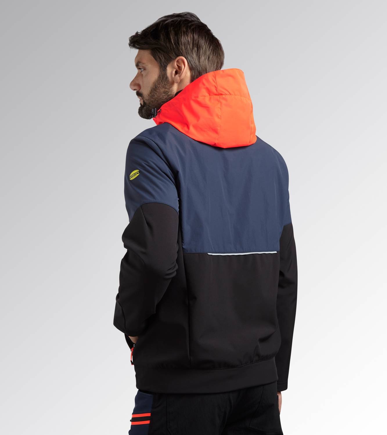 Fuori Tutto - Giacca da Lavoro Stretch Softshell Diadora Hybrid 702.179823 nero taglia S