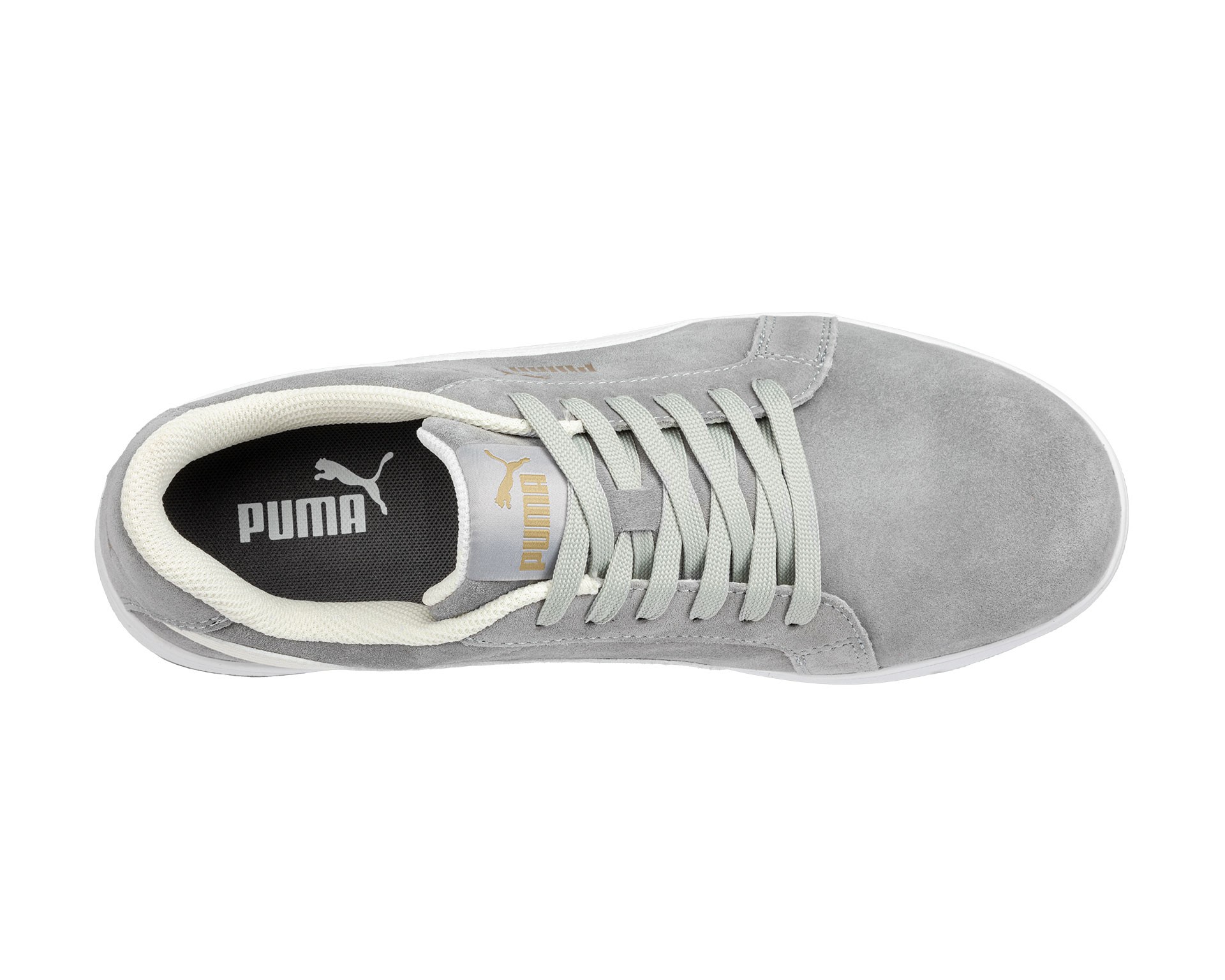 Fuori tutto - Scarpe antinfortunistiche Puma Iconic Suede Grey Low S1P FO HRO ESD SRC 640030 Numero 44