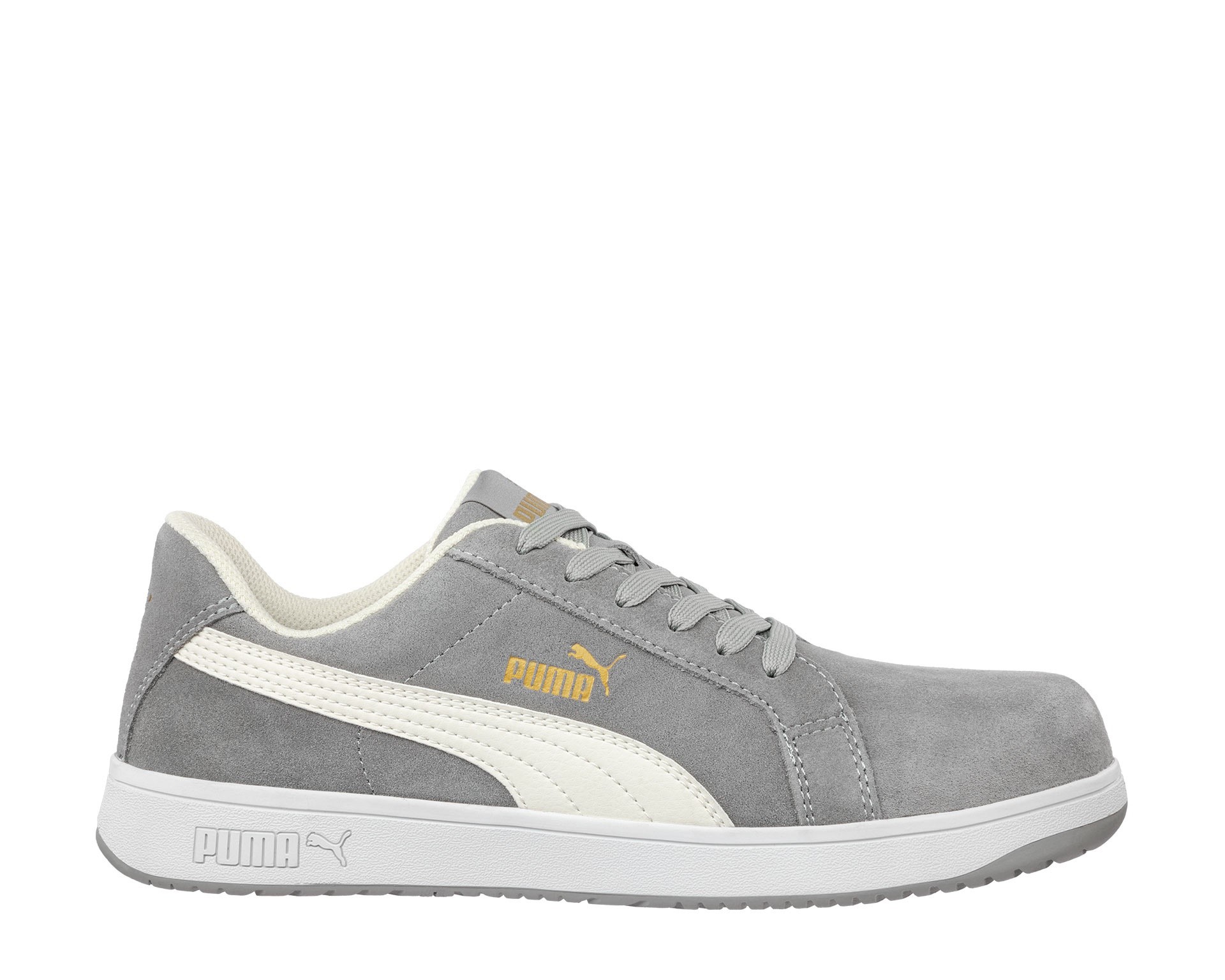 Fuori tutto - Scarpe antinfortunistiche Puma Iconic Suede Grey Low S1P FO HRO ESD SRC 640030 Numero 44
