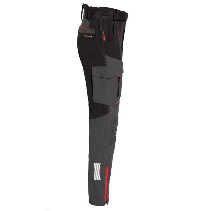 Fuori tutto - Pantalone da lavoro Wise Multitasche Softshell Stretch Light Issa line 9060B Taglia S